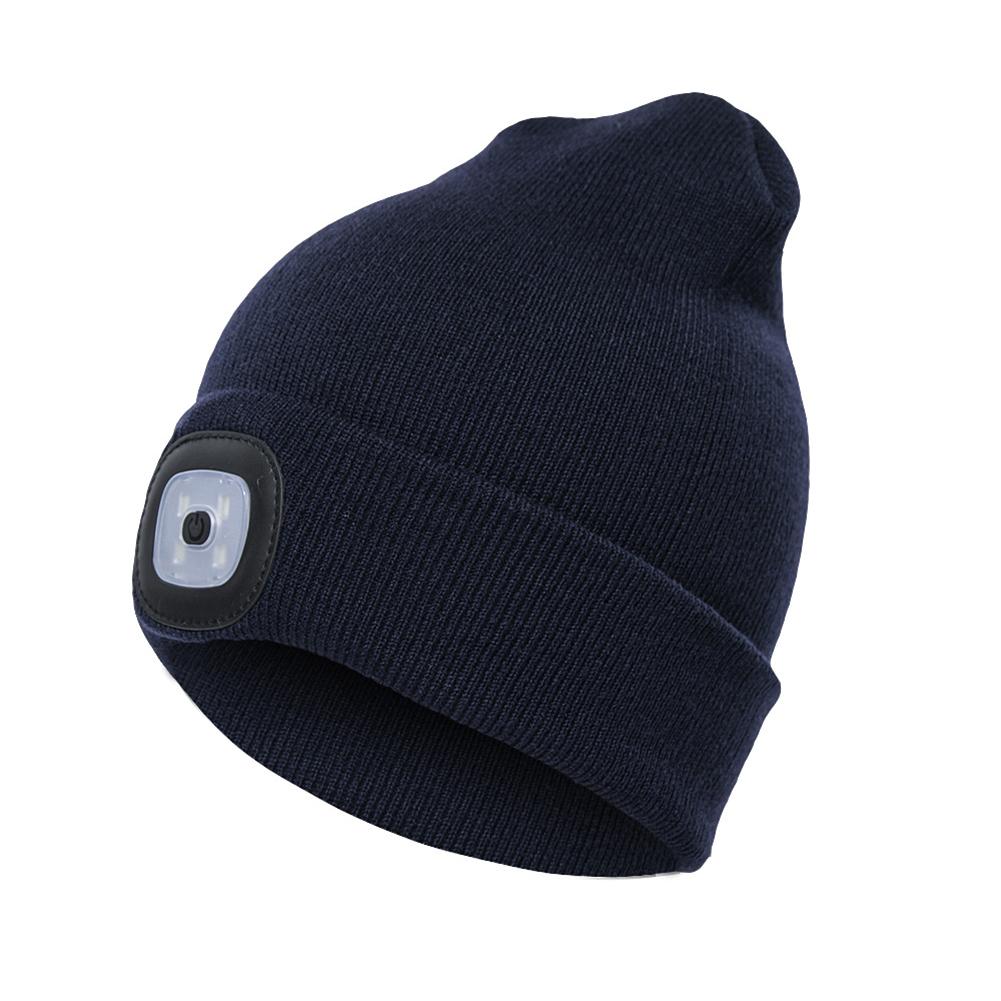 LED Knit Hat Button Cell Type Knitted Hat