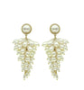 Women's Elegant Imitation Pearl Tassel Stud Earrings