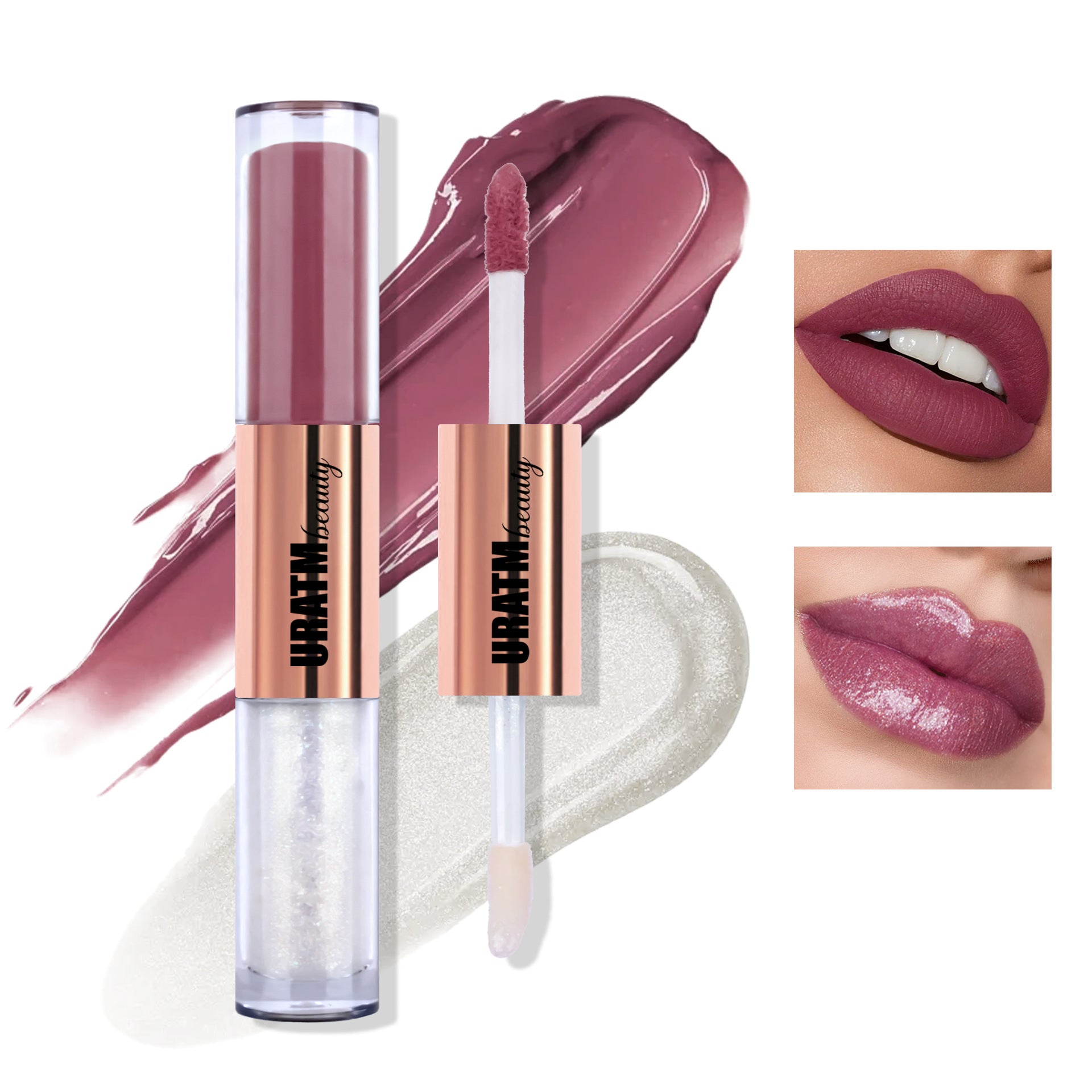 Matte No Stain On Cup Long Lasting And Does Not Fade Double-headed Lip Lacquer