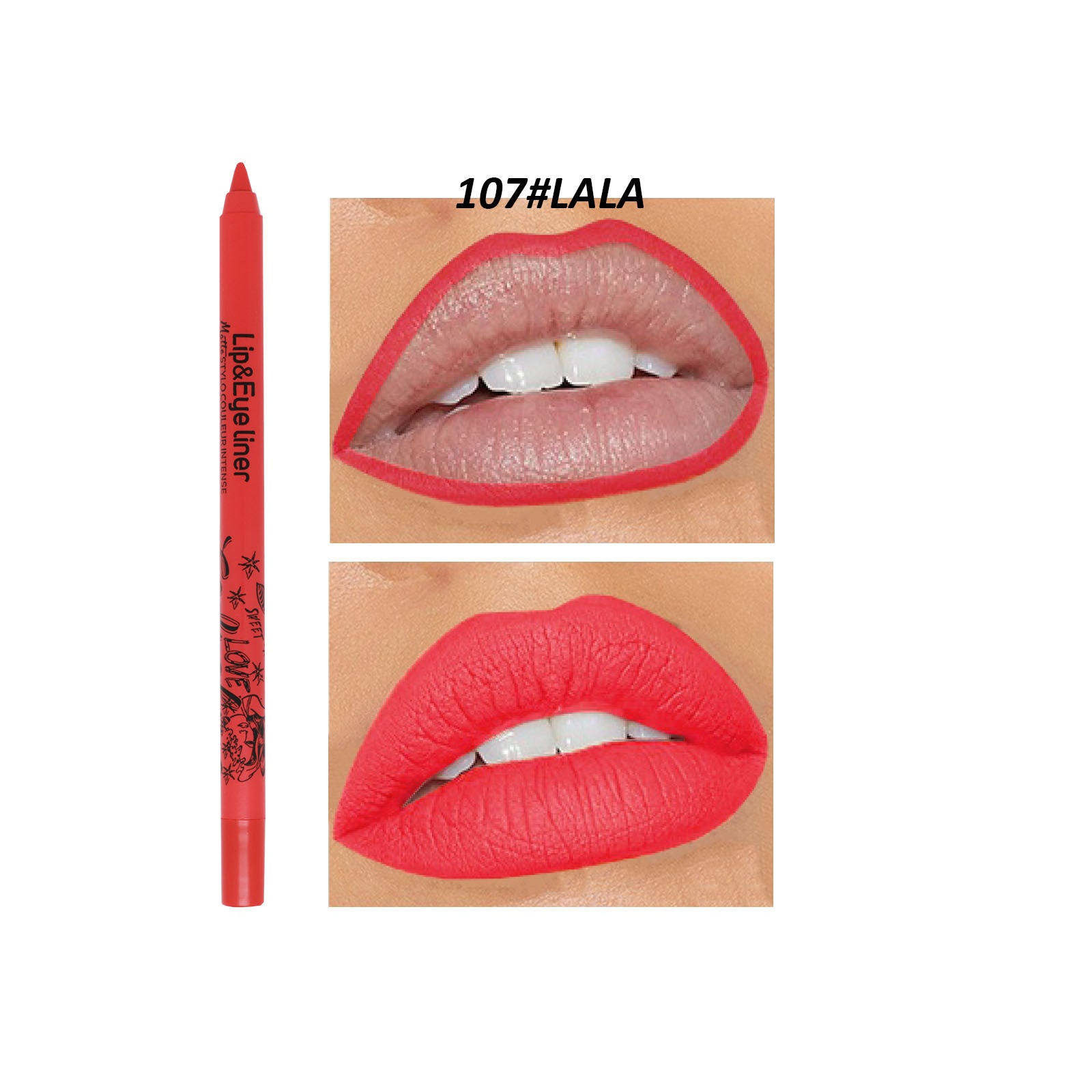 Discoloration Resistant Outline Lip Shape New Product 20 Colors Matte Lip Liner