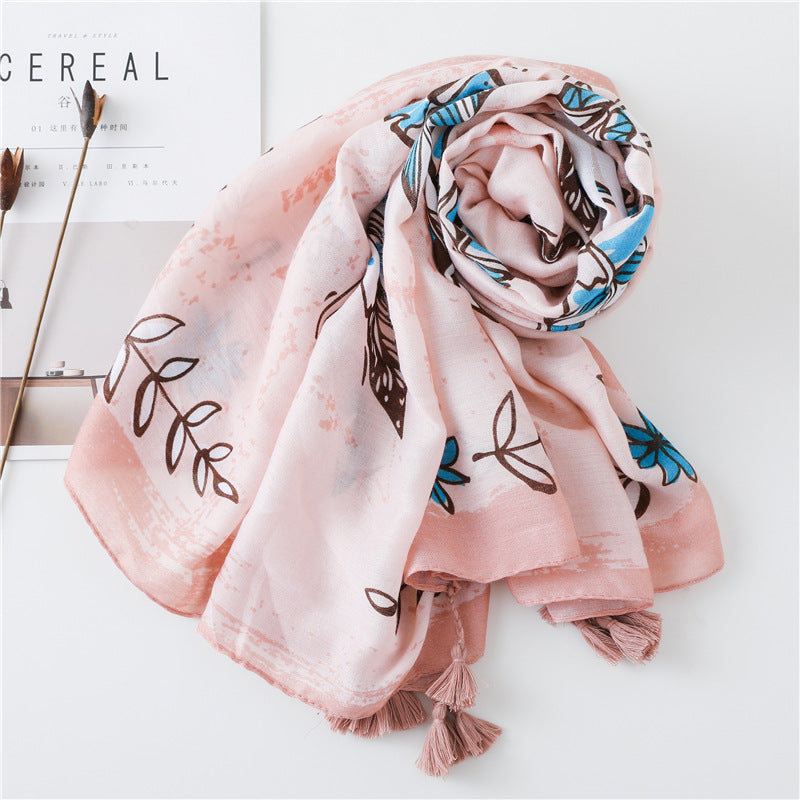 Scarf Summer Women Cotton And Linen Gauze