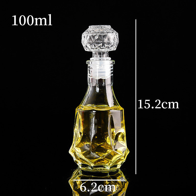 Creative Transparent Glass Wine Bottle