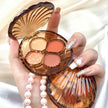 Shell Shape Four Color Eyeshadow Palette Shimmer Matte Thin And Glittering