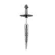 Stainless Steel Black Retro Hip Hop Sword Ear Studs