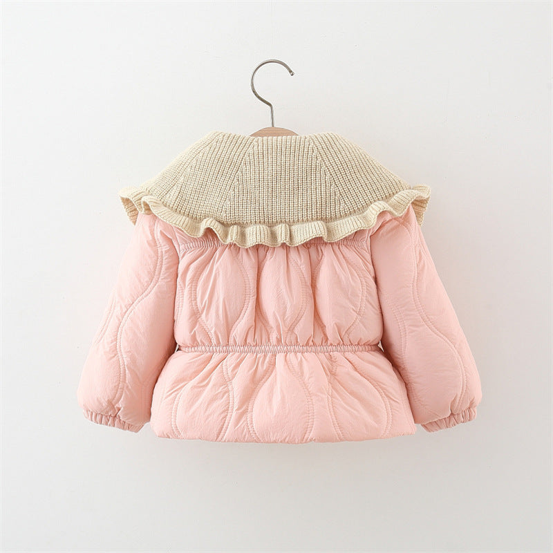 Winter Thick Cotton-padded Coat Girl Thermal Children's Clothing Top
