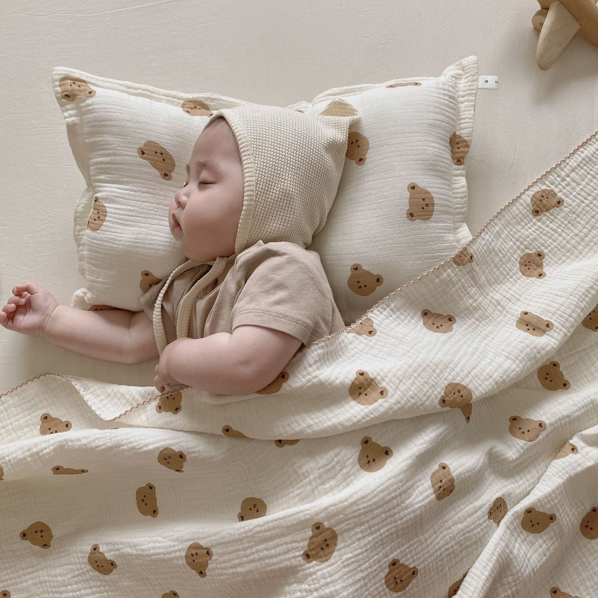 Cotton Gauze Sleeping Bag Sleeveless Vest New Child Anti-kick Quilt