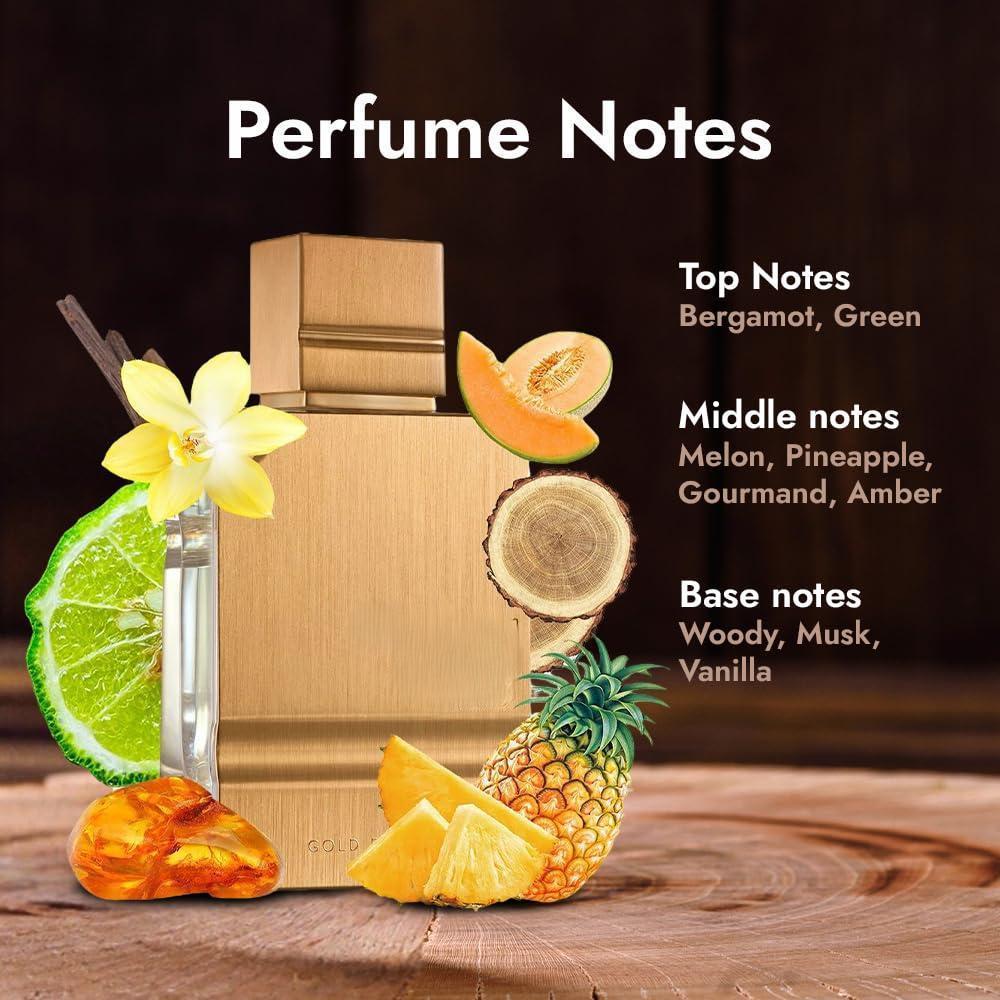 Amber Ebony Gold Edition Arabic Unisex Long-lasting Fragrance Perfume