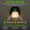 Solar Power PIR Motion Sensor Wall Lights LED Outdoor Garden Security Lamp UK