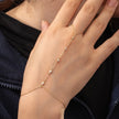 Small Rice-shaped Beads Rice Beads Zircon Pearl Ring Chain Love Finger Chain Ornament