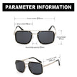 Men's  European And American Retro Square Sunglasses Trend