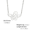 Cut Hollow Out Mother Bag Children's Shape 304 Material Stainless Steel Necklace
