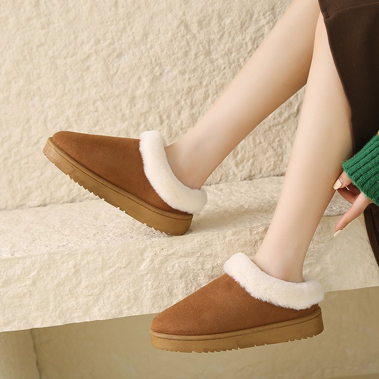 Women Winter Round Head Leisure Slip-onPlus Size Cotton Shoes