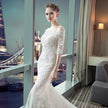 Wedding Dress Slim Fit Mermaid Simple Long Tail