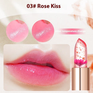 Flower Lipstick Jelly Color Changing Lipstick Moisturizing