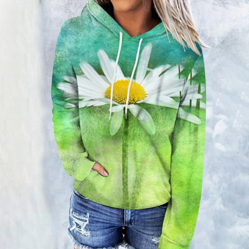 Early Autumn Space Series Loose Hoodie