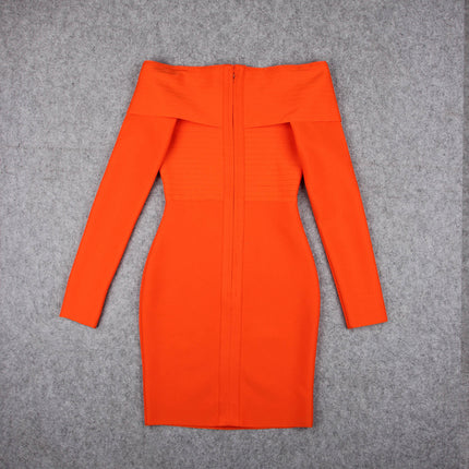 Waist Elastic Slim  Party Toast Dress Short Skirt Women