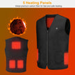 1Pc Heat Jacket Vest 3 Heating Gear Adjustable USB Heated Vest Warm Heat Coat Vest With 5 Heating Zones For Men Women Winter Outdoor Activity