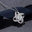 Four Leaf Clover Zircon Necklace Earrings Crystal Love Necklaces For Women