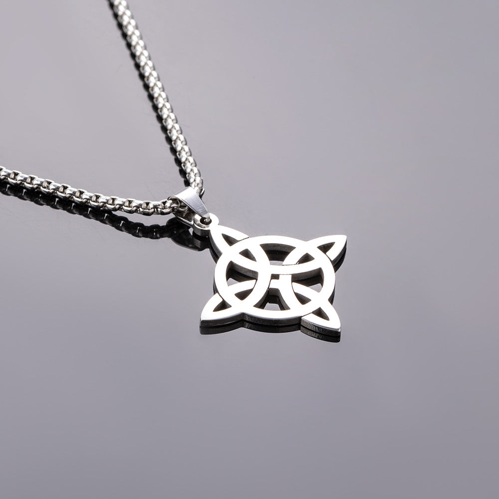 European And American Viking Rune Irish Knot Necklace
