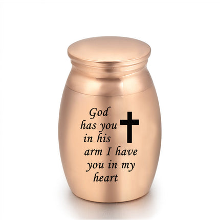 16x25mm Commemorative Relatives And Lovers Cremains Pendant Jar Earthen Jar Pet Cinerary Casket