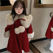 Western Style Little Girl Children's Clothing Fleece Padded Coat