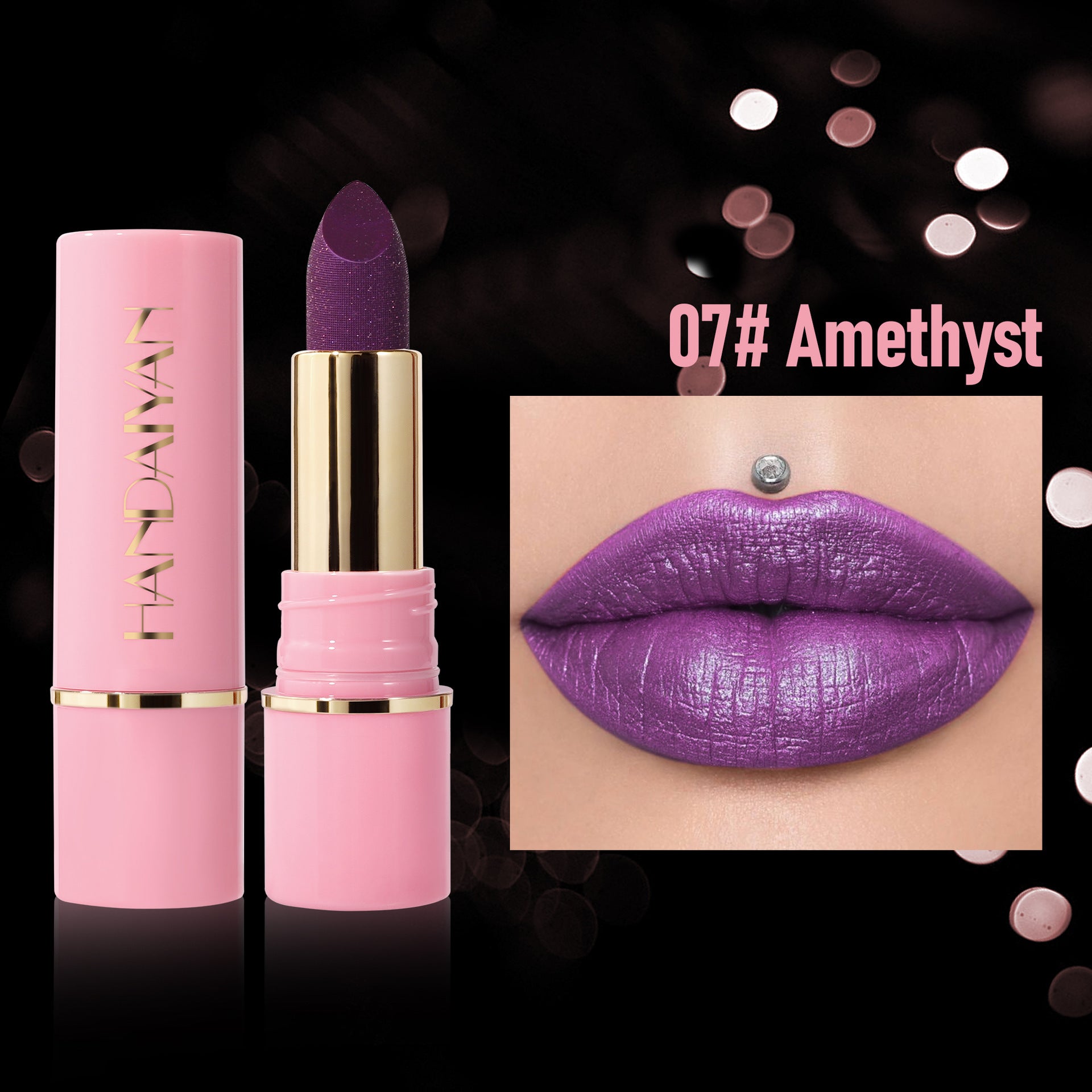 Pearlescent Lipstick 8 Colors Nourishing Moisturizing