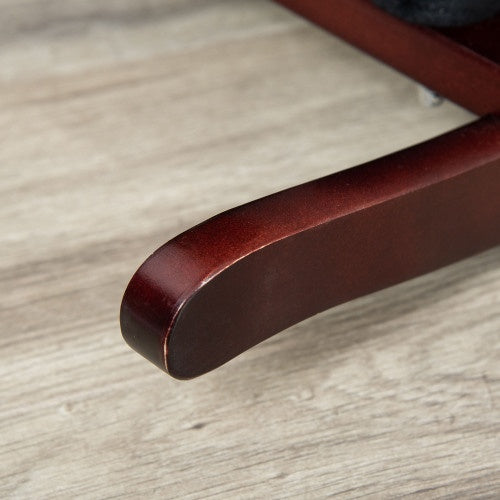 Qaba Kids Metal Plush Ride-On Rocking Horse Chair Toy With Realistic Sounds - Dark Brown White