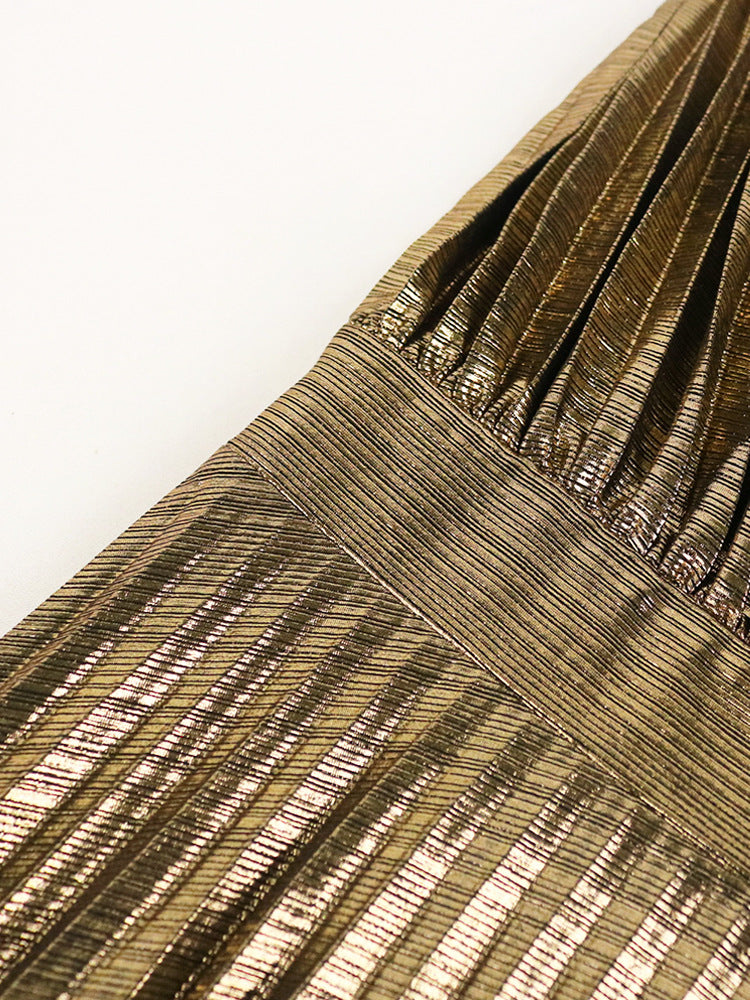 Large Swing Skirt Pleated Dress Women