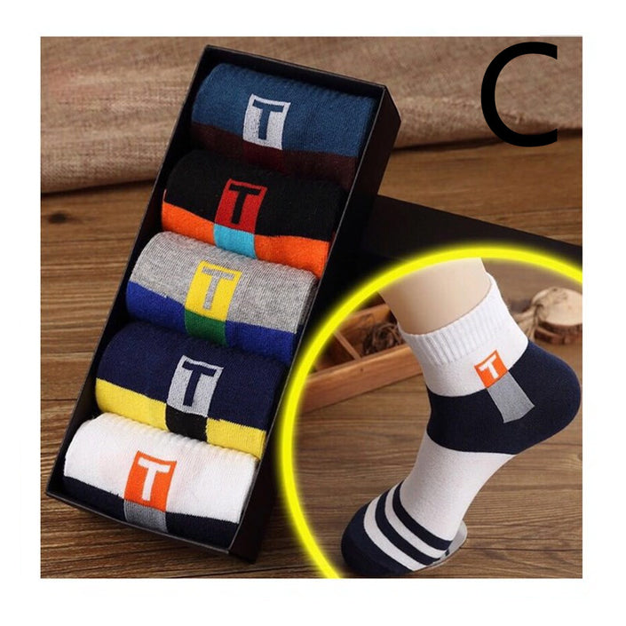 Men's In-tube Socks Trendy In-tube Socks Fashion Polyester Socks