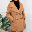 Lamb Fur Coat Loose Lapel Plush Windbreaker Women