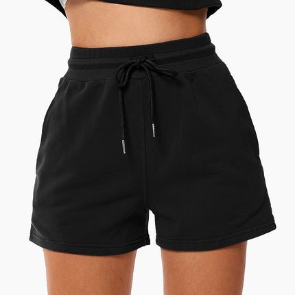 Drawstring Loose Sports Shorts For Women