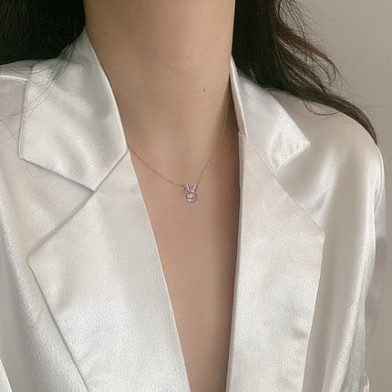 Bunny Necklace Simple All-match Titanium Steel Clavicle Chain