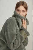 Fashionable Short Silhouette Fur Coat For Women
