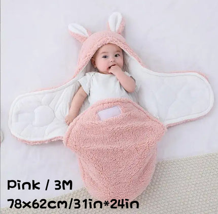 Super Soft Baby Sleeping Bag Fluffy Fleece Newborn Blanket Swaddle Blankets, Unisex Baby Wrap For Newborn Baby