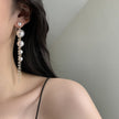 Women's Fashion Personality Simple Pearl Tassel Earrings