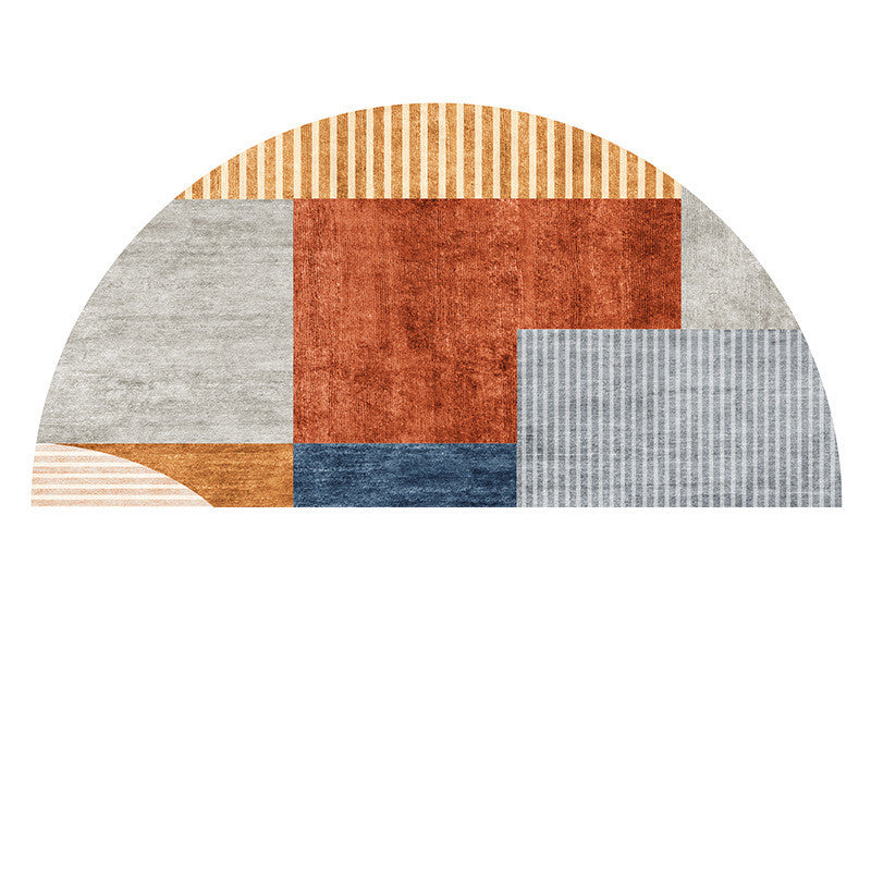 Semicircular Floor Mat Bathroom Non-slip Carpet