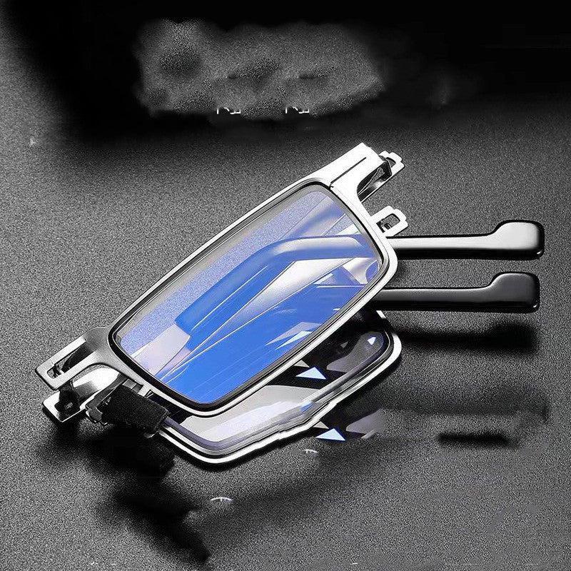 Stainless Steel Folding Anti-blue Light Reading GlassesLight Screw-free Portable Presbyopic Glasses Men's And Women's Same Presbyopic Glasses