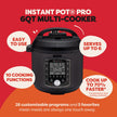 Instant Pot Pro 8 Qt 10-in-1 Electric Pressure Cooker, Black
