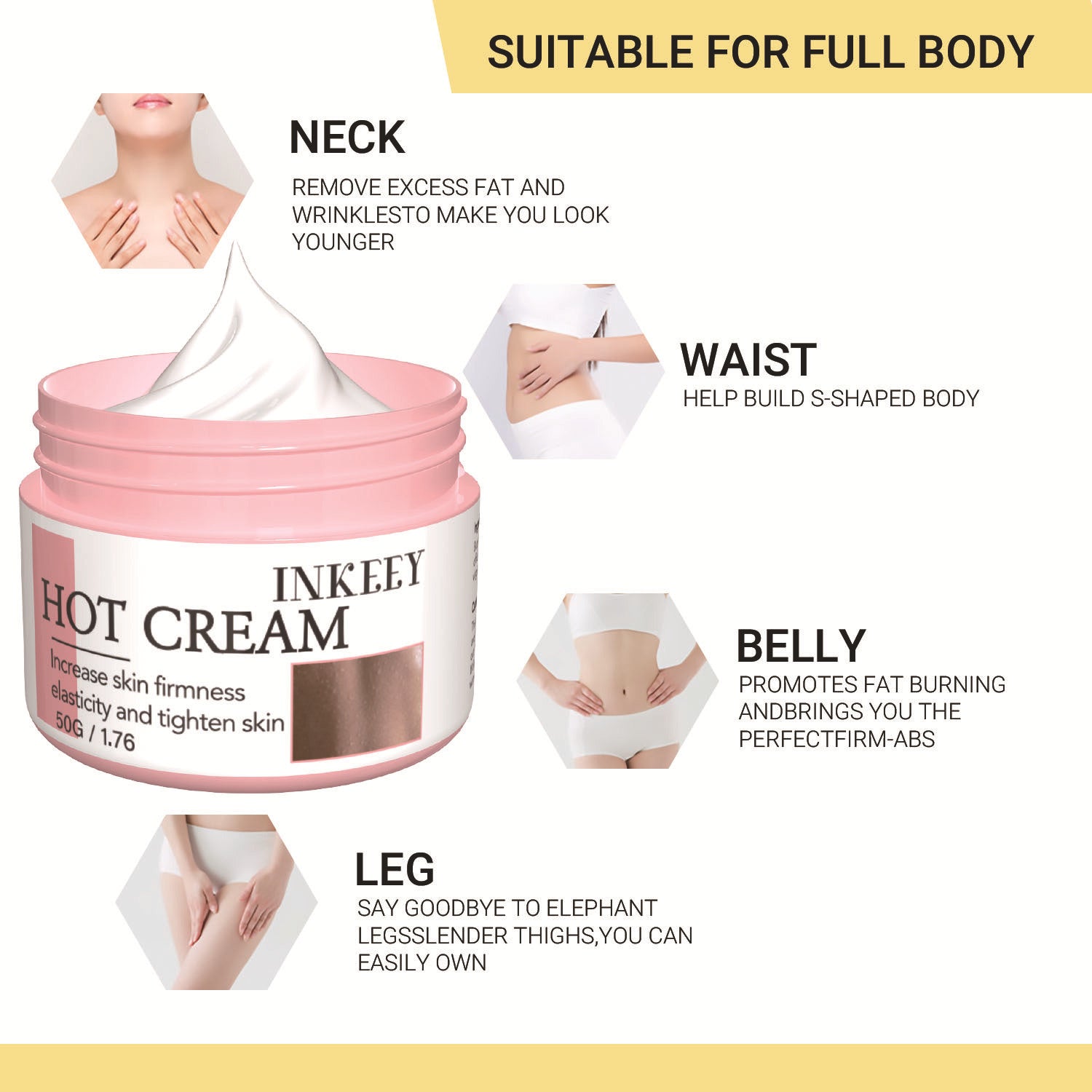 Firming Fat Burning Cream 50g Full Body Before Exercise