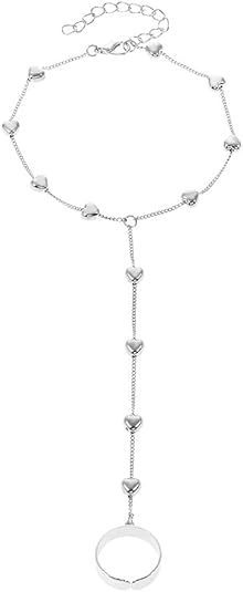 Small Rice-shaped Beads Rice Beads Zircon Pearl Ring Chain Love Finger Chain Ornament