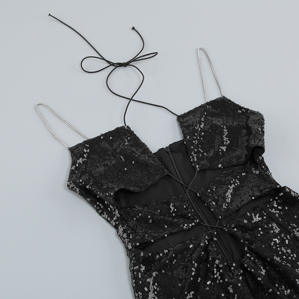 Fashion Nightclub Party New Hot Rhinestone Dress