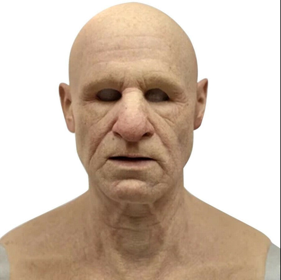 Old man mask white hair white beard headgear halloween Alpscommerce