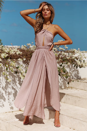 Alpscommerce backless dress Split fork hanging skirt