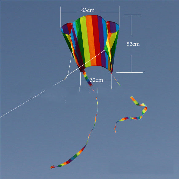Rainbow Small Pockets Kite Software Children The Long Tail Kite