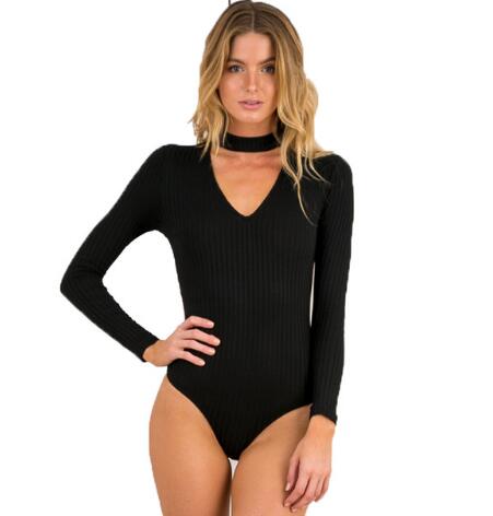 Jumpsuits Women Halter Knitted Black Slim Tops Alpscommerce