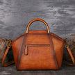 Handbag Totem Pattern High Quality Natural Skin Women Shoulder Tote Bags