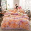 Mink Velvet Four-piece Printing Thickened Warm Bedding