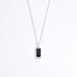 S925 Silver 18K Gold Plating Simple Fashion Exquisite High-grade Black Zircon Necklace
