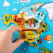 Children Educational Toys World Map Wooden