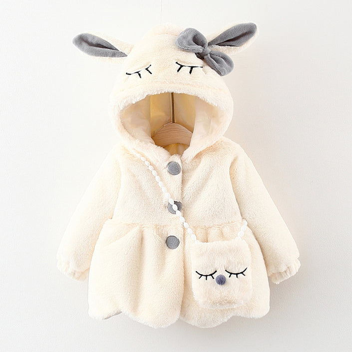 Children Furry Coat Cotton-padded Coat